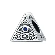 Silver plating Eye Charm for Bracelet&Bangle Beads