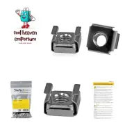 Stainless Steel M6 Cage Nuts - 100 Pack for Reliable Rack Mount Installations