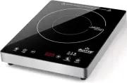 Duxtop Portable Induction Cooktop, High End Full Glass Induction Burner with