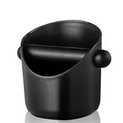Coffee Waste Container Grinds Knock Box Tamper Tube Bin Black Bucket