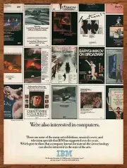 1986 IBM Computers Vintage Print Ad/Poster Christmas Carol Nutcracker Movies 80s