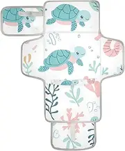 Reusable Changing Table Pads with Tissue Pocket Diaper mat Changing pad Travel for Moms, Dads