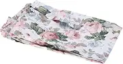 KOSDFOGE Soft Breathable Cotton Nursing Cover Baby Breastfeeding Shawl for New Mothers Wave 100 Percent Cotton 35.43 x 25.60 inch (Large Floral)