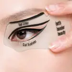 1 SET PINK CAT EYELINER STENCIL KIT EYEBROW MODEL CARD TOOLS