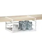 Adjustable Under Shelf Storage, Heavy Duty Metal Basket Organizer for Kitchen...