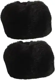 [FOMIYES] 1 Pair Faux Fur Oversleeve Cuff Protector Warm Keeping Sleeve for Winter Stylish Wrist Cover Sleeve Fluffy Fibers Material Chic and Durable Design for Outdoor Activities