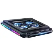 D17 Gaming Laptop Cooling Pad: RGB Stand, Dual Fans for 15-21’’ Notebooks