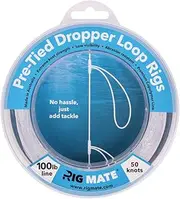 100 lb Pre-Tied Dropper Loop Rigs. Fishing Line Spool. Loops 18 Inches Apart with 5.5 Inch Loop Size. Perfect for Saltwater & Freshwater Fishing. Perfect for Snapper & Other Bottom Feeding Fish.
