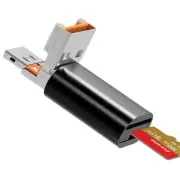 Micro SD Card Reader, USB C to SD Card Reader, USB and Type C 2-in-1 TF Memor...