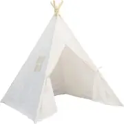 Kids Teepee, Play Tent Foldable Canvas Kids Playhouse Portable Teepee Tent for K