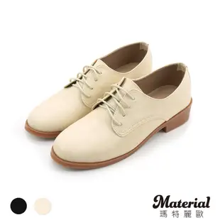 Material瑪特麗歐 牛津鞋 MIT簡約紳士綁帶包鞋 T5448