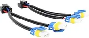 2pcs Headlight Bulb Conversion Wire 9003 H4 to 9005 9006 Two Harness Lamp Headlight Bulb Conversion Sockets with Brighter Light