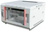 6U Wall Mount Server Rack Data Enclosure Network Cabinet GRAY IT 24" Depth