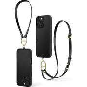 CYRILL by SPIGEN iPhone 16 Pro Max Case, 6.9 2024 Genuine Kajuk Mag Classic Charm MagSafe Compatible Magnet Leather Strap Cover for Apple