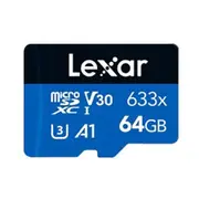 Lexar 633x MicroSD Memory Card - 64GB