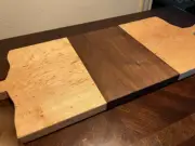 HandMade Curly Maple And Brazilian Walnut Charcuterie Board