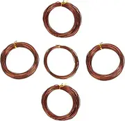 Climbing Frame Wire Kit 5 Rolls of 1.5mm Bonsai Training Wires Aluminum for Plants