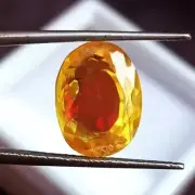 NATURAL 8+ Ct Ceylon PITAMBARI Sapphire Bi-Color Certified Oval Shape GEMSTONE