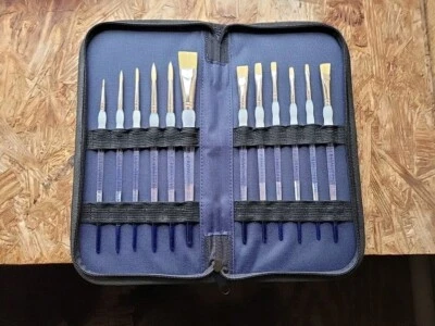 Royal SG 12 Piece Keep N" Carry Paintbrush Set With Zipper Case Part #RSET-KCSG