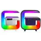 Alarm Clock USB Charging Bluetooth-Compatible Speaker for Indoor Bedroom