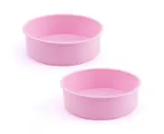 8 Inch Round Cake Pan Set of 2, Nonstick Round Baking Pan, Birthday Wedding Layer Cake Pan, Non Toxic