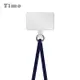 Timo iPhone/安卓純色棉繩手機掛繩背帶組-藍