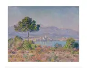 Antibes Seen from the Plateau Notre-Dame, 1888 by Claude Monet Art Print 11.5x9
