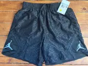 Nike Air Jordan Diamond Shorts Women XS Black Lace Dri-Fit Loose Jumpman $70 NEW