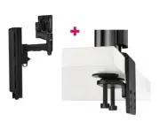 Atdec AWMS-4640 Single 460mm Monitor Arm + 400mm Post / 12kg 13AWMS-4640T-H-B