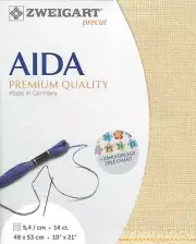 Zweigart Precut Stern-Aida 14 count Light beige 3706/3130