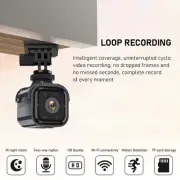 WiFi Small Wireless Indoor Home Security HD Camera Radio Monitor Night Vision