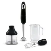 Smeg Hand Blender with Accessories 50's Style - Black