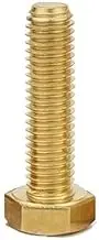 3-20Pcs M3 M4 M5 M6 M8 M10 M12 Brass External Hex Head Screws DIN933 Outer Hexagon Head Machine Bolts (Color : 10mm_M3-20Pcs)