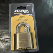 Master Lock 175DCOM Brass Commercial Combination Lock Resettable