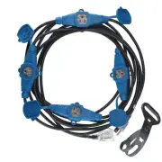 Erboelec 25 Feet Multi Outlet Extension Cord,5 Nema 5-15R Evenly Spaced Outlets