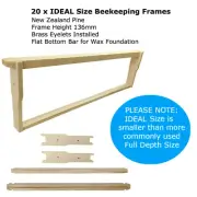 20 x Ideal Size Beekeeping Frames With Eyelets Bee Hive Frame Timber Beehive