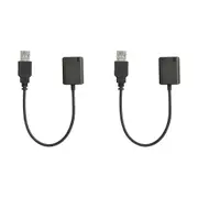 2PK Boya By-EA2L USB Microphone/Headset Adapter Audio Cable Connector Black