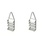 2x Homeleisure Plastic Bathroom/Shower Caddy Hanging Tidy Organiser Rack White