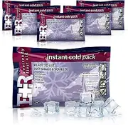Disposable Cold Compress Therapy Instant Ice Pack for Injuries 4.5" x 7" - 6 Pack
