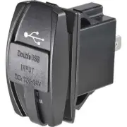 Narva Socket Dual USB 2 Port 12/24V 63218BL