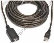 30ft Active/Amplified USB 2.0 Male-Female Extension Camera/Webcam/Printer Cable