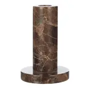 Academy Albert Marble Candle Holder Brown 8x8x12cm
