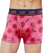 [Lee] Men's Boxer Briefs, Open Front, Short, Tomato Pattern A, LL