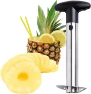 Pineapple Cutter and Corer Tool, Stainless Steel Pineapple Slicer Peeler, Eas...