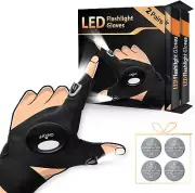 2Pack LED Flashlight Gloves Gifts for Men on Fathers Day, Gifts for Dad Husband