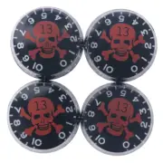 4Pcs Red Skull Head Electric Guitar Bass Knobs Speed Volume Tone Control Knobs
