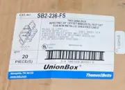 Thomas & Betts UnionBox SB2-236-FS 2GANG BOX W/ 2- 3/8" OFFSET BRACKETS QTY 20