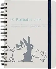 Rollbahn Spiral-Bound Diary Log Chart Rabbit L White