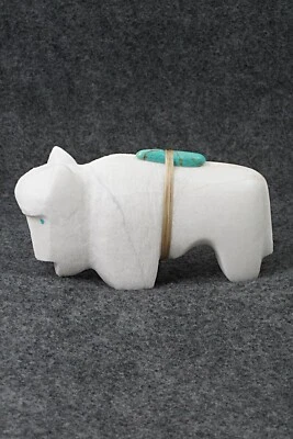 Buffalo Zuni Fetish Carving - Herbert Halate
