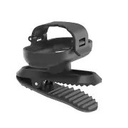 Black 360° Swivel Backpack Clip Camera Clamp Mount For Insta360 GO 3S/GO 3